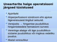 Operatsiooni järgne haige jälgimine veresoontekirurgias #16