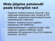 Operatsiooni järgne haige jälgimine veresoontekirurgias #6