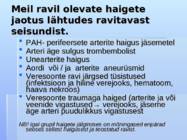 Operatsiooni järgne haige jälgimine veresoontekirurgias #8