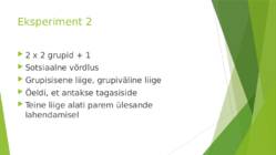 Tööefektiivsuse suurenemine grupivälise liikmega-sotsiaalsete kategooriate mitmekesisuse mõju motivatsiooni tõusule #12
