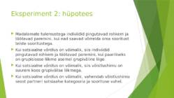 Tööefektiivsuse suurenemine grupivälise liikmega-sotsiaalsete kategooriate mitmekesisuse mõju motivatsiooni tõusule #10