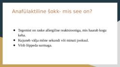 Anafülaktiline šokk #2
