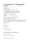 Arvutivõrgud Labor 2 Analoogsignaalid aruanne