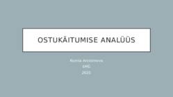 Ostukäitumise analüüs