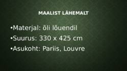 VABADUS VIIB RAHVA BARRIKAAdidele - Maali analüüs #3