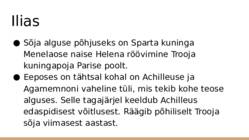 Homeros ja tema eeposed- Ilias ja- Odüsseia #5