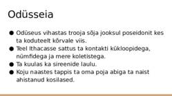 Homeros ja tema eeposed- Ilias ja- Odüsseia #7