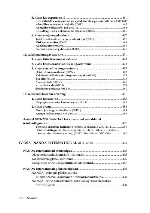 NANDA õendusdiagnoosid 2012-2014 e-raamat #14