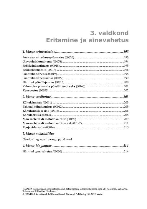 NANDA õendusdiagnoosid 2012-2014 e-raamat #223