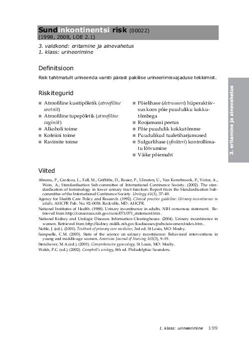 NANDA õendusdiagnoosid 2012-2014 e-raamat #231