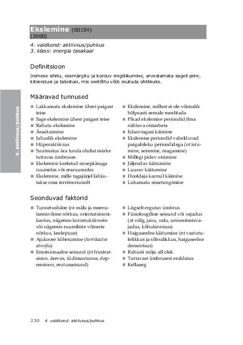 NANDA õendusdiagnoosid 2012-2014 e-raamat #262