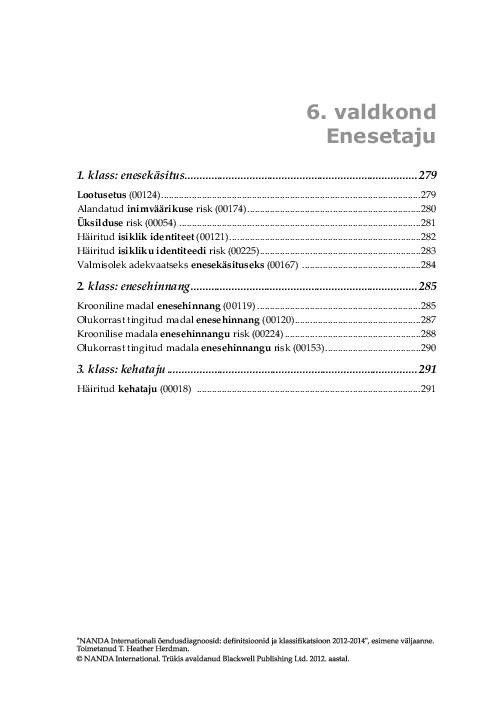 NANDA õendusdiagnoosid 2012-2014 e-raamat #309