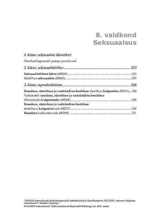 NANDA õendusdiagnoosid 2012-2014 e-raamat #353