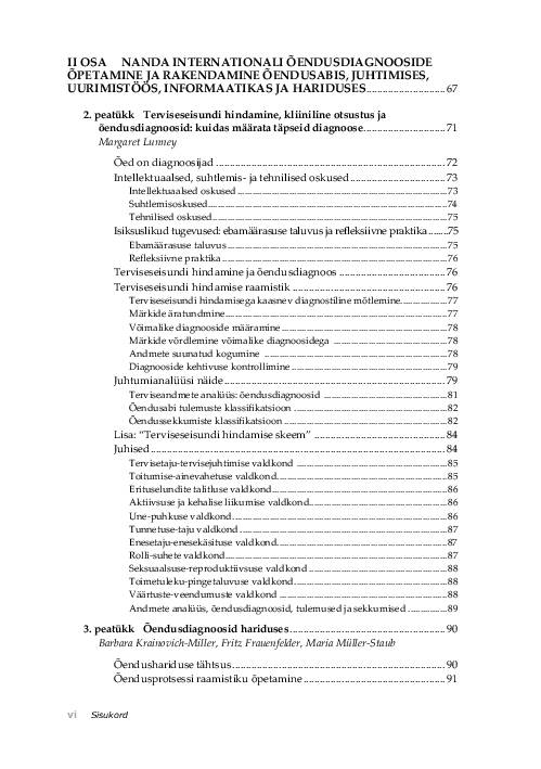 NANDA õendusdiagnoosid 2012-2014 e-raamat #6