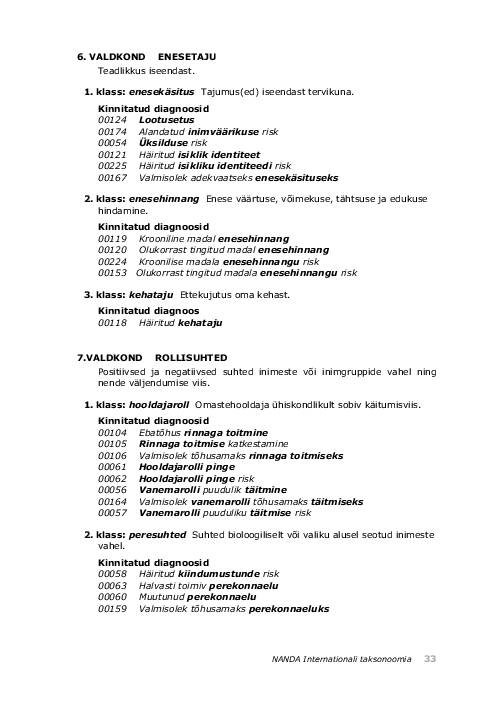 NANDA õendusdiagnoosid 2012-2014 e-raamat #65