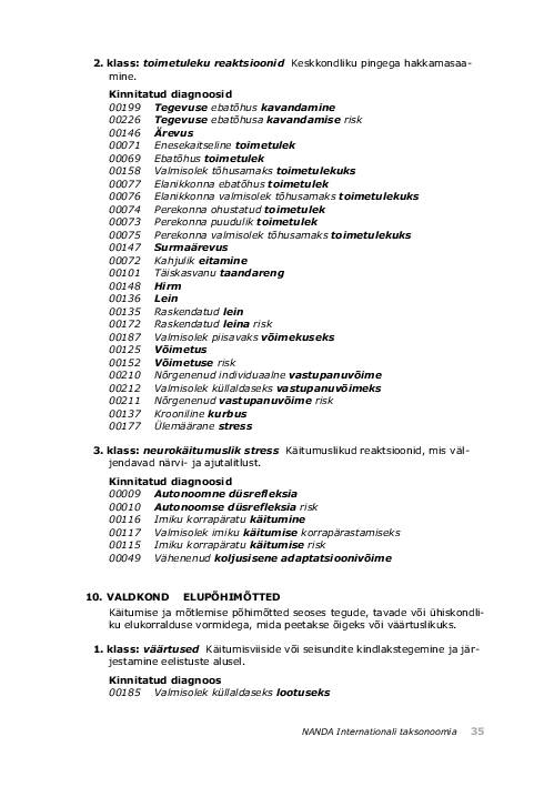 NANDA õendusdiagnoosid 2012-2014 e-raamat #67