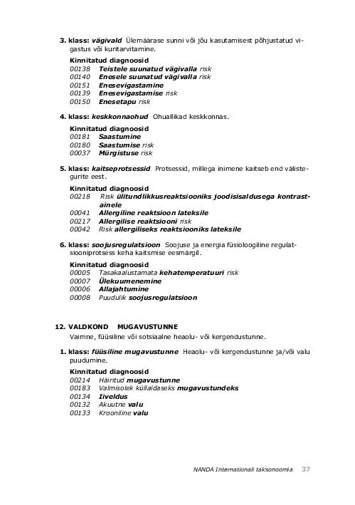 NANDA õendusdiagnoosid 2012-2014 e-raamat #69