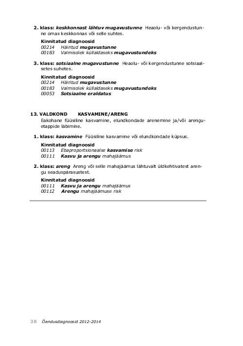 NANDA õendusdiagnoosid 2012-2014 e-raamat #70
