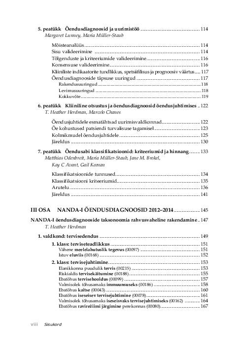 NANDA õendusdiagnoosid 2012-2014 e-raamat #8