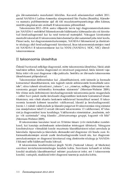 NANDA õendusdiagnoosid 2012-2014 e-raamat #82
