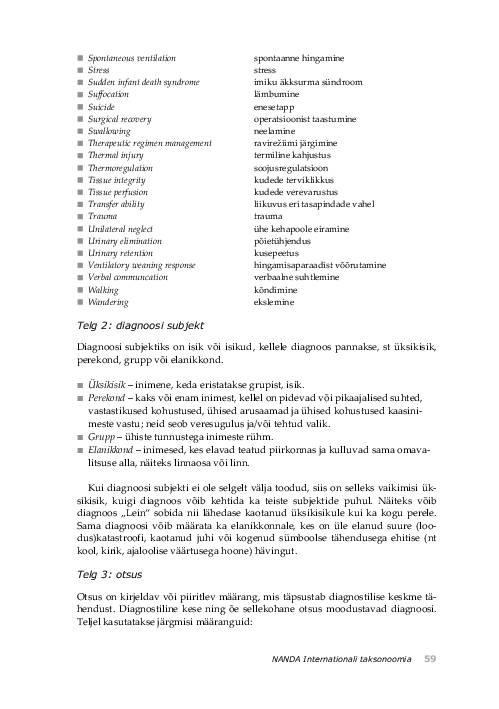 NANDA õendusdiagnoosid 2012-2014 e-raamat #91