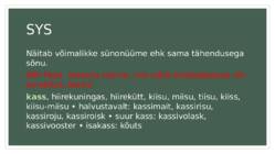 Sõnastike kasutamine ja info otsimine #7