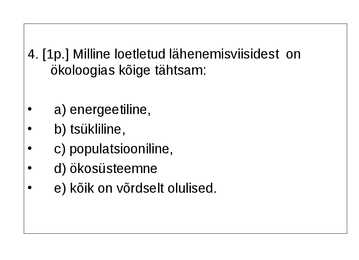 Ökoloogia ja keskkonnakaitse täidetud test #11