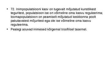 Ökoloogia ja keskkonnakaitse täidetud test #104
