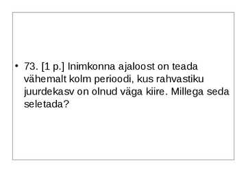 Ökoloogia ja keskkonnakaitse täidetud test #105