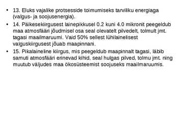 Ökoloogia ja keskkonnakaitse täidetud test #24