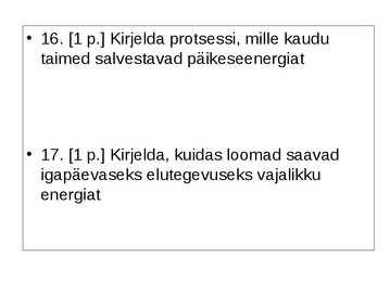 Ökoloogia ja keskkonnakaitse täidetud test #25