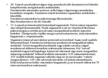 Ökoloogia ja keskkonnakaitse täidetud test #26