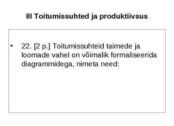 Ökoloogia ja keskkonnakaitse täidetud test #31