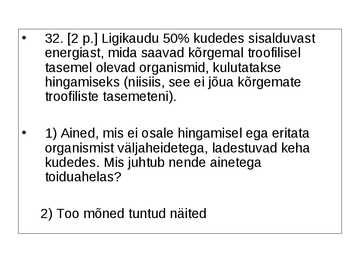 Ökoloogia ja keskkonnakaitse täidetud test #51