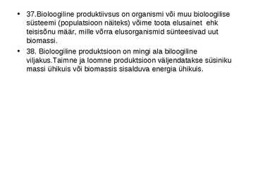 Ökoloogia ja keskkonnakaitse täidetud test #58