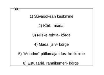 Ökoloogia ja keskkonnakaitse täidetud test #60