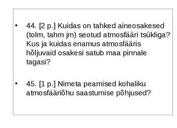 Ökoloogia ja keskkonnakaitse täidetud test #67