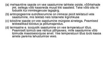 Ökoloogia ja keskkonnakaitse täidetud test #80