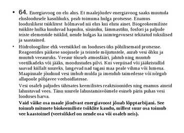 Ökoloogia ja keskkonnakaitse täidetud test #90