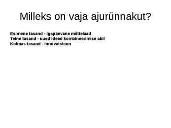 Ajurünnak-kui aktiivõppemeetod #4