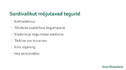 Maisi masintehnoloogia #6