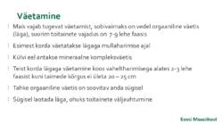 Maisi masintehnoloogia #9