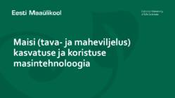 Maisi masintehnoloogia