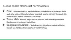 Üle- ja alakaalulisus-põhjused-mõju tervisele jm #8