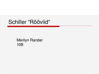 Schiller-Röövlid
