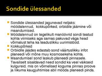 Kosmose uurimis tehnika #10
