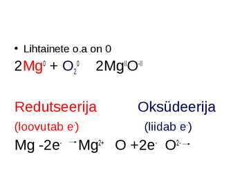 Metallide keemilised omadused #3