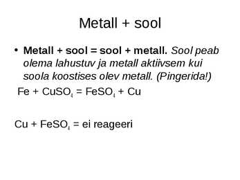 Metallide keemilised omadused #8