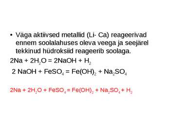 Metallide keemilised omadused #9