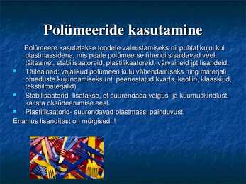 Polümeerid #5